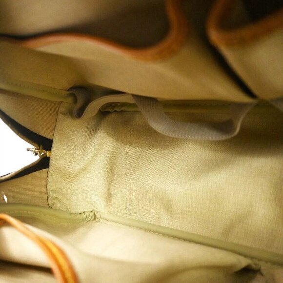 LOUIS VUITTON LV Logo Deauville Hand Bag Monogram Leather Brown - Picture 10 of 16